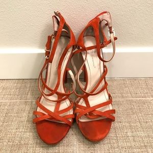 BCBGeneration Orange Strappy Sandal
